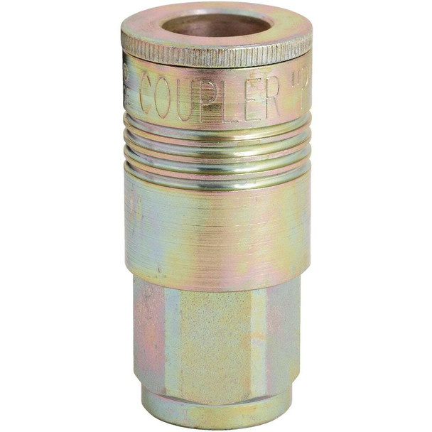Milton P-Style 1/4 In. FNPT Heavy-Duty Steel Coupler S-1803