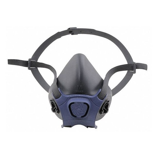 Half Mask Respirator, 7000, Not Rated, Bayonet, Size, M 0 Cartridges Included