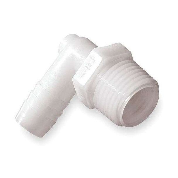Eldon James 1/8" Barbed x 1/4" MNPT 90 Degree Elbow PK 10 L4-2WP