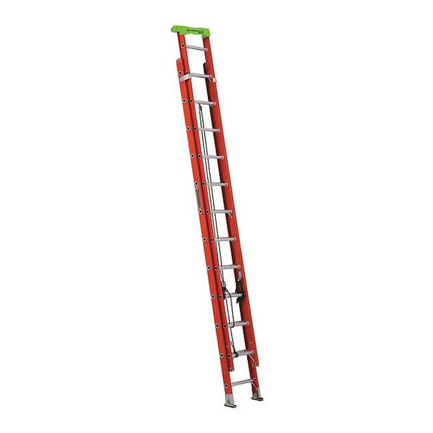 Louisville 24 ft Fiberglass Extension Ladder, 300 lb Load Capacity L-3022-24PT