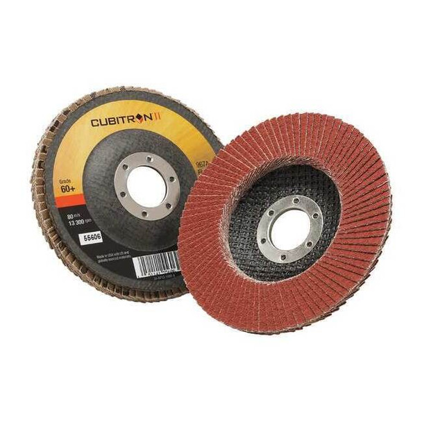 3m Cubitron Flap Disc, 4 1/2 in Dia, 7/8 in Arbor 7000148182