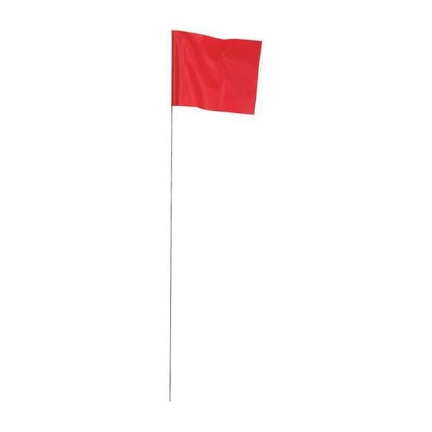 Presco Marking Flag, PVC, Solid, 100 PK 4521R-200