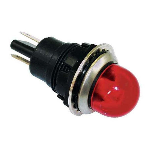 Dayton Raised Indicator Light,Red,240V 22NY64