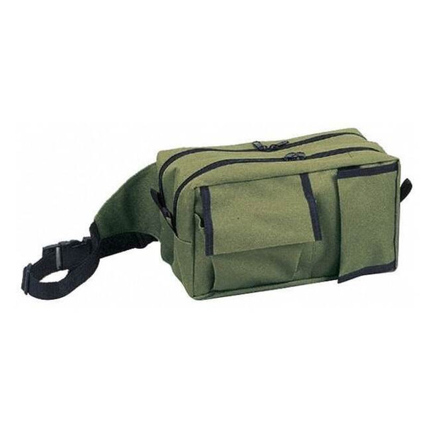 Emi Fanny Pack, Cordura Nylon, 10 in L, 6 in W, Green 9318