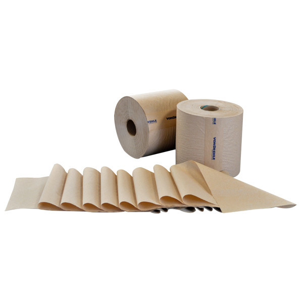 VonDrehle® Preserve® Hardwound Towels, Natural, 6 Rolls/7 7/8" x 800' Each