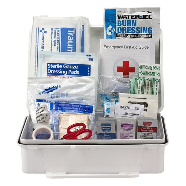 25-Person ANSI A Weatherproof First Aid Kit, Plastic, 1/Each