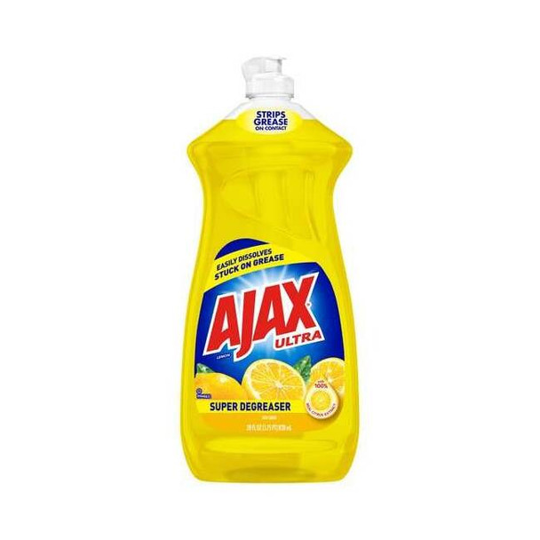 Ajax Dish Soap,Bottle,28 oz,Liquid,Yellow,PK9 144673