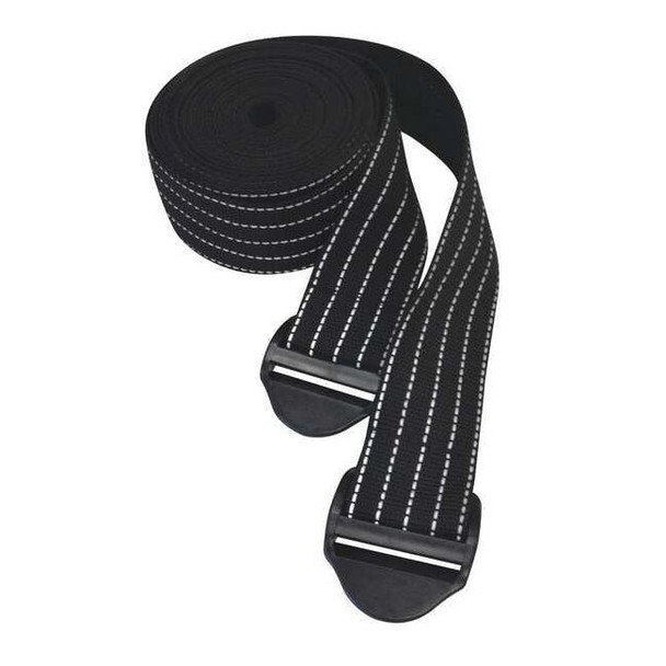 Sentry Prkg Column Prtctr Straps,100"L,Blck,PK2 PSS-2500-BR