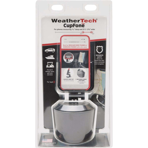 WeatherTech CupFone Cup Holder Mount Phone Holder 8ACF2CS