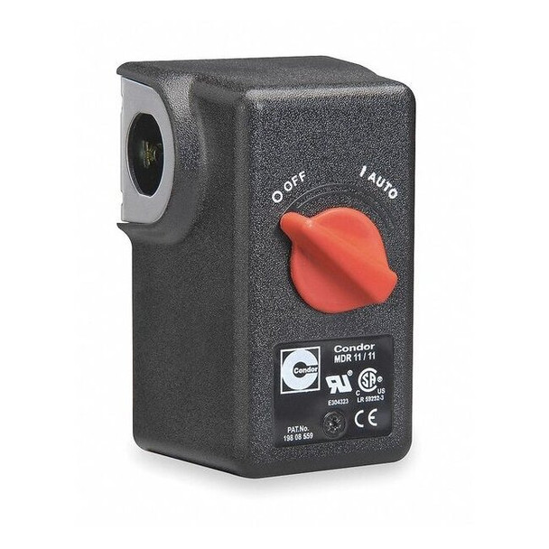 Pressure Switch, Standard, DPST, 1 Ports, 1/4" NPT, 50 to 200 psi Range