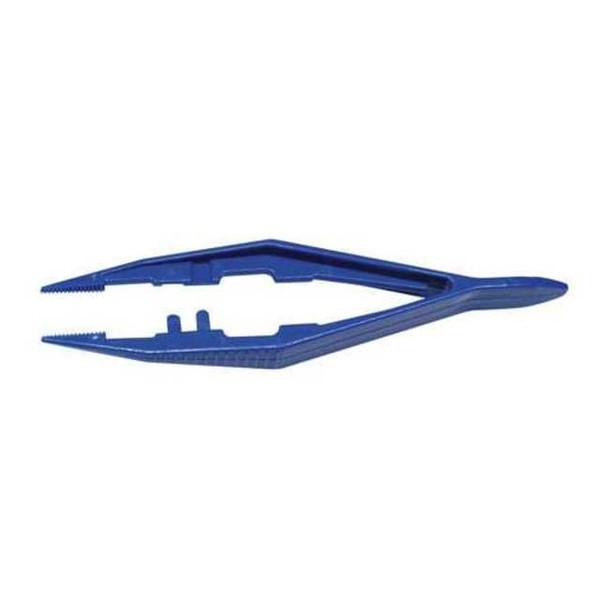 Medi-First Tweezer, Plastic, 4 1/2 in L, 1" W, Blue 77233