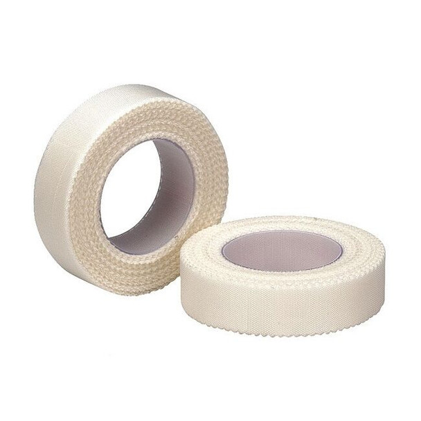 First Aid Only Tape, White, Cloth, 1/2 In. W, 10 ft. L 8-060