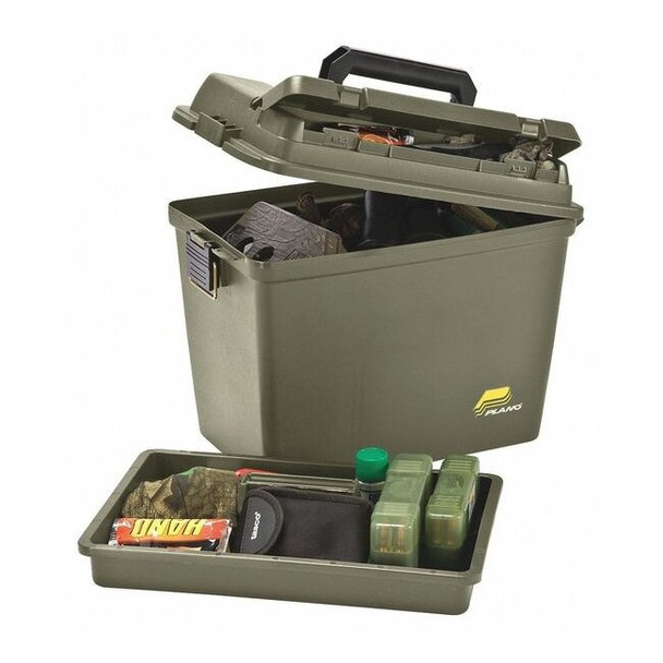 Plano Portable Tool Box, Plastic, Green, 17 in W x 10 in D x 13 in H 181206