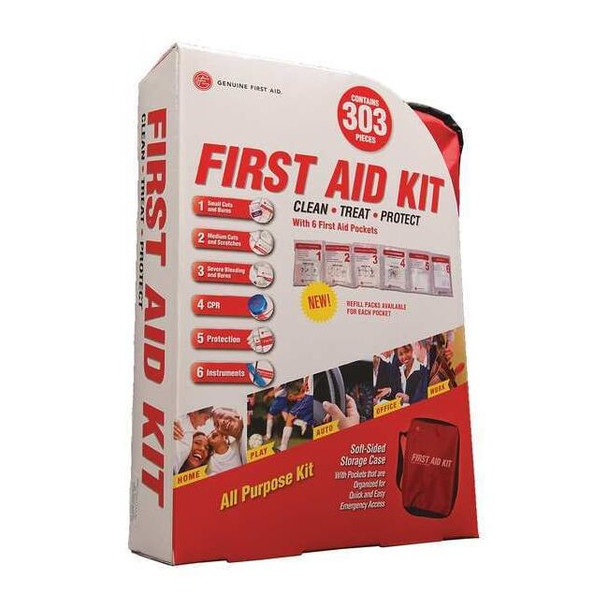 First Aid Kit and Housing, Nylon 303 Components, 30 People Served