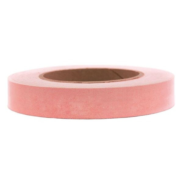 Masking Tape, 1 in W x 60 yd L, 6 mil Thick, Pink, Rubber Adhesive