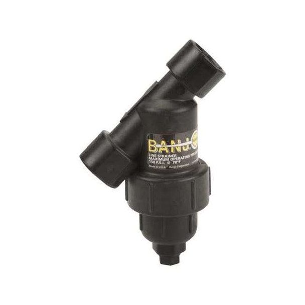 Banjo Y Strainer, 3/4" Pipe, FNPT x FNPT, Polypropylene, 150 psi LS075-20