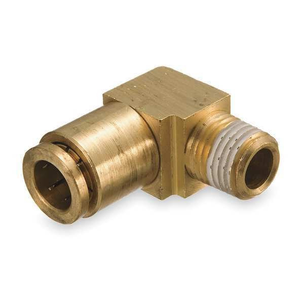 Weatherhead Elbow,Brass,Push-Fit3/8in,NPTF1/4in 1869X6S
