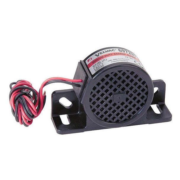 Velvac Back up Alarm,87dB,Black,2-3/4 In H 697287