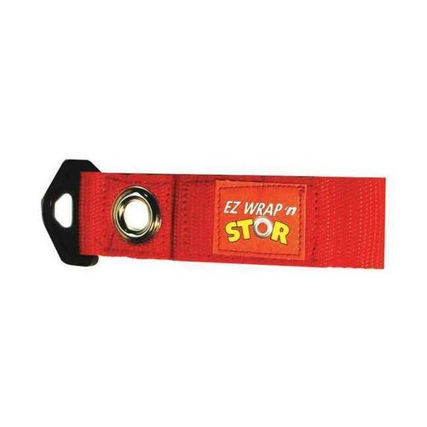 Ez Wrap N Stor Strap,Red, Nylon,6-1/2" L, 1-1/2" W EZWRAPNGSTORS
