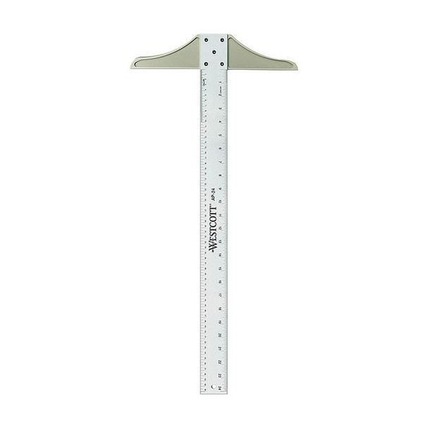 Westcott T-Square, Aluminum, Metal, 24in AP-24
