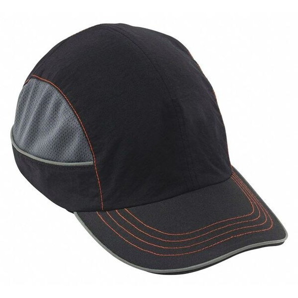 Skullerz by Ergodyne Bump Cap,Baseball,Hook-and-Loop,Black 8950XL