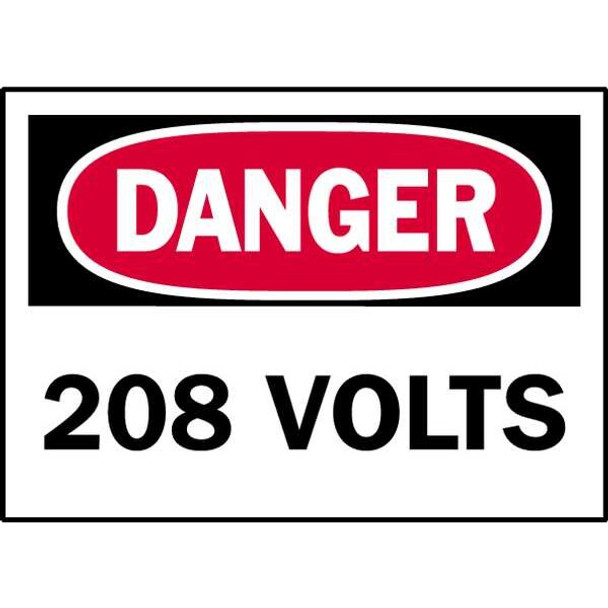 Brady Danger Label,Electrical Hazard,PK5 86059