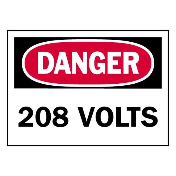 Brady Danger Label,Electrical Hazard,PK5 86059