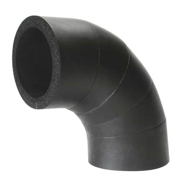 1-1/8" x 37/64" Elastomeric Elbow Pipe Fitting Insulation, 1" Wall