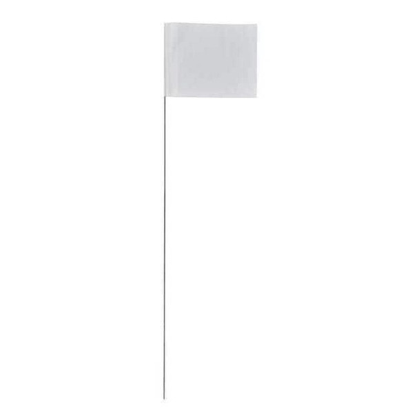 Presco Marking Flag, PVC, Blank, 100 PK 4521W-200