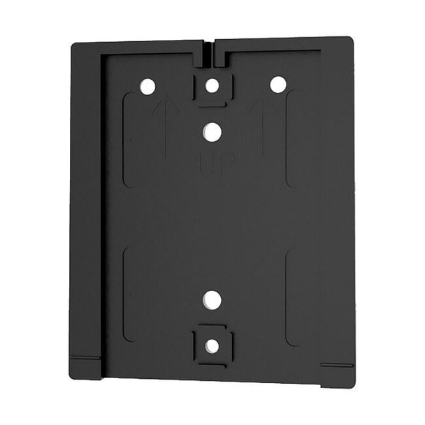Wall Mount Plate, Polycarbonate, 3 3/4 in Height, 1 lb, Black