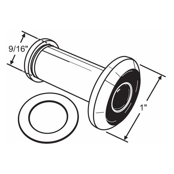 Manufacturer Varies Door Viewer,Polished,9/16" Hole Dia. 19-215