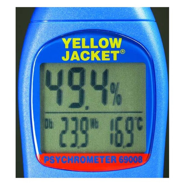 Yellow Jacket HygroThermoPsychrometer,Onboard,NoNIST 69008