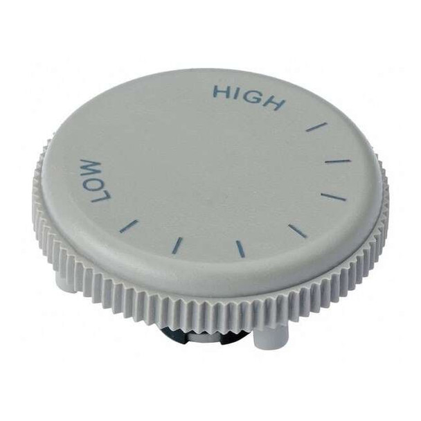 Broan-Nutone Knob for Wall Heater, 1 in Dia, Polished Gray S99360135