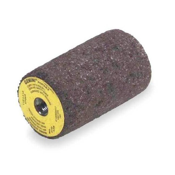 Norton Abrasives Gemini Grinding Plug,Sq Tip,1.5Dia,2.5L,24GR,AO 61463622217
