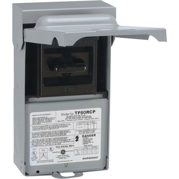 GE 60A 240V Fused Air Conditioner Disconnect U065F1P