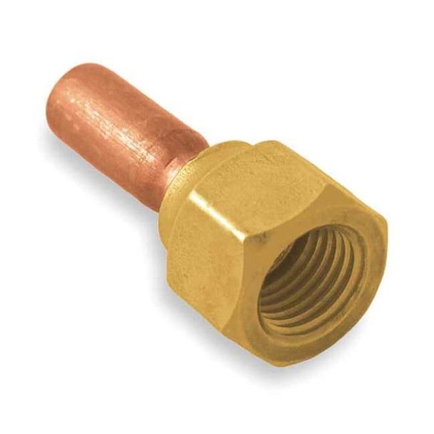 Jb Industries Flare to Sweat Adapter,Brass,3 in L, PK4 A32702