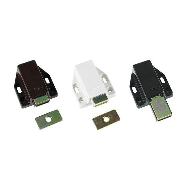 Lamp Magnetic Catch, Push-to-Open, Plastic ML-80/BLK