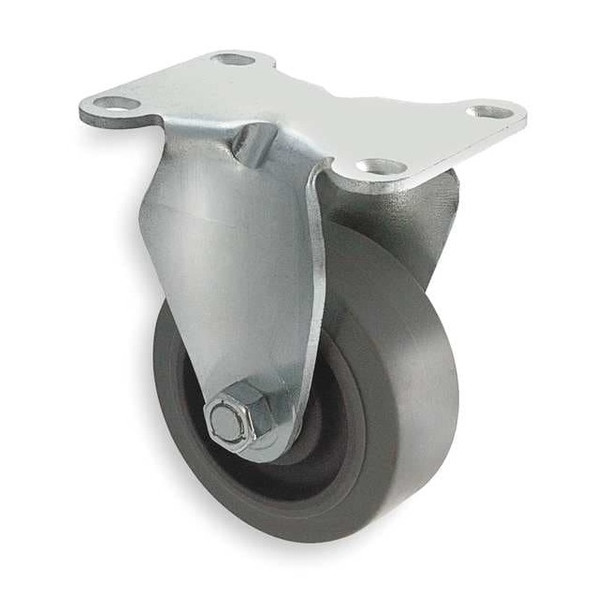 Manufacturer Varies Rigid Plate Caster,Rubber,5 in.,325 lb,C 1UHZ4