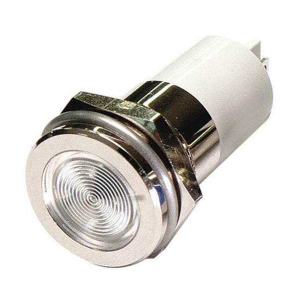 Manufacturer Varies Flat Indicator Light,White,12VDC 24M167