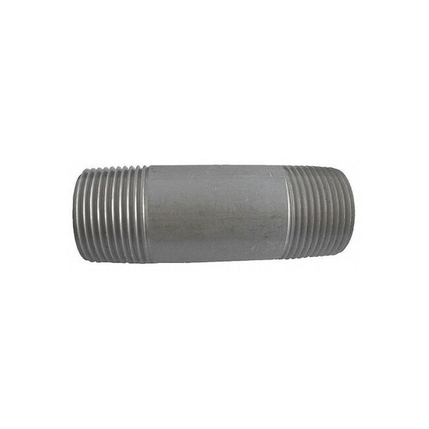 3/8" MNPT x 2-1/2" TBE Stainless Steel Pipe Nipple Sch 80