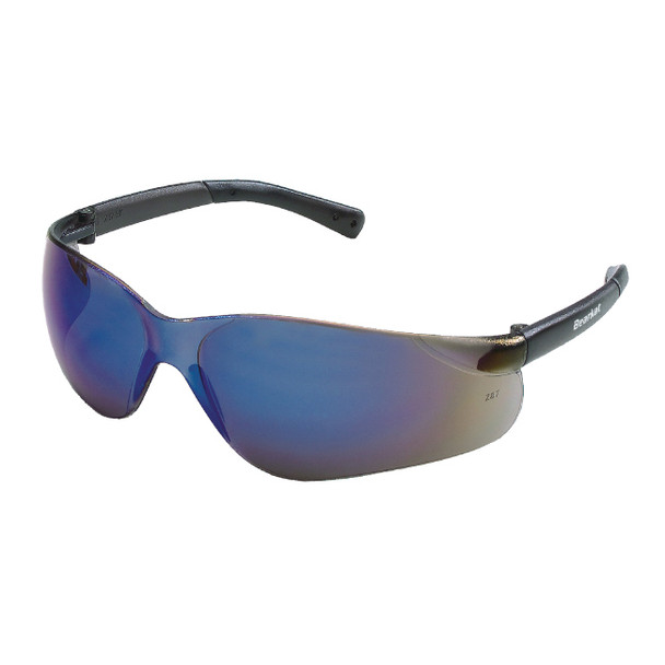 MCR Safety® BearKat® Eyewear, Blue Frame, Blue Mirror Lens, 1/Each