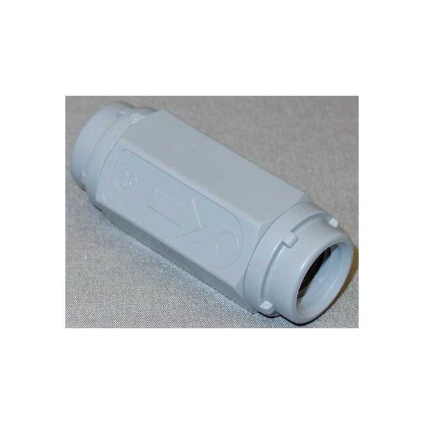 1/4" FNPT Gray PVC Ball Cone Spring Check Valve