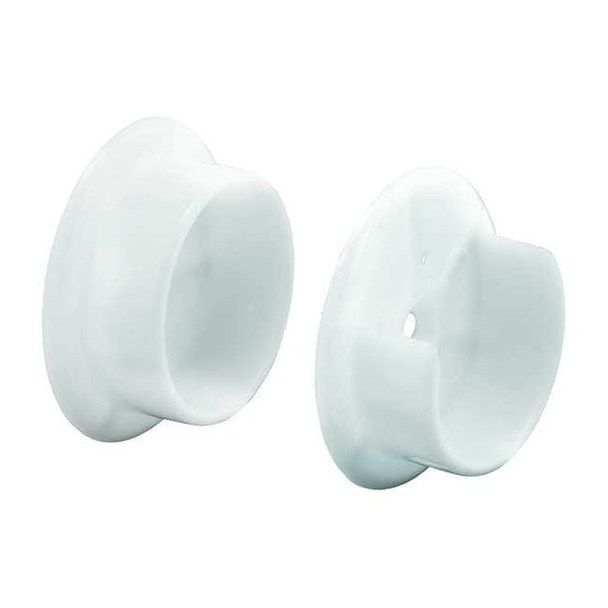 Primeline Tools Closet Pole Sockets, 1-3/8 In., Plastic, White (1 Set) N 6568