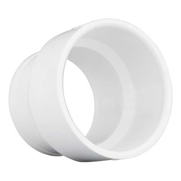 Manufacturer Varies PVC No Hub Adapter, CI No Hub x Hub, 3 in Pipe Size 1WKJ7