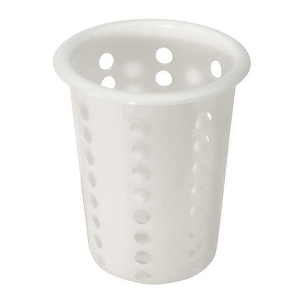 Crestware Flatware Cylinder,4 1/4 x 5 1/8 in,White SCP