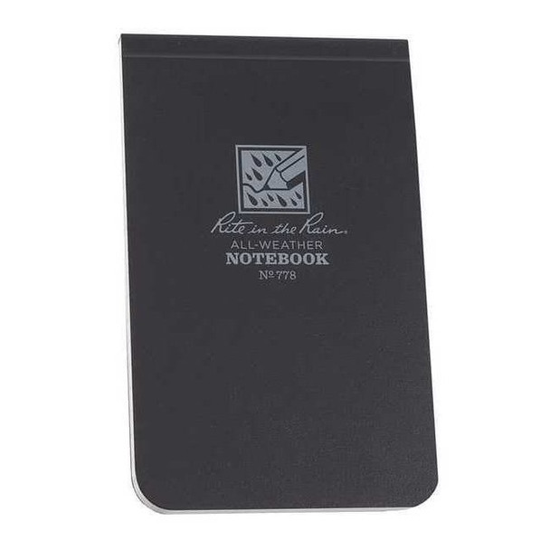 Rite in the Rain Memo Book,50 Sheets,Yellow Cover,20lb 778