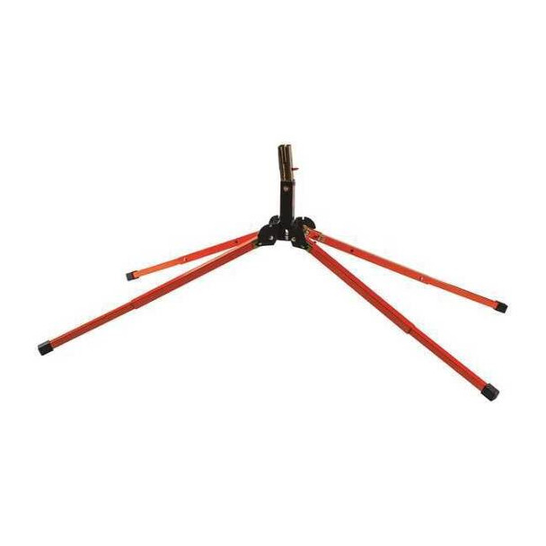 Brady Sign Stand, Portable, ,Aluminum Orange/Silver 57067