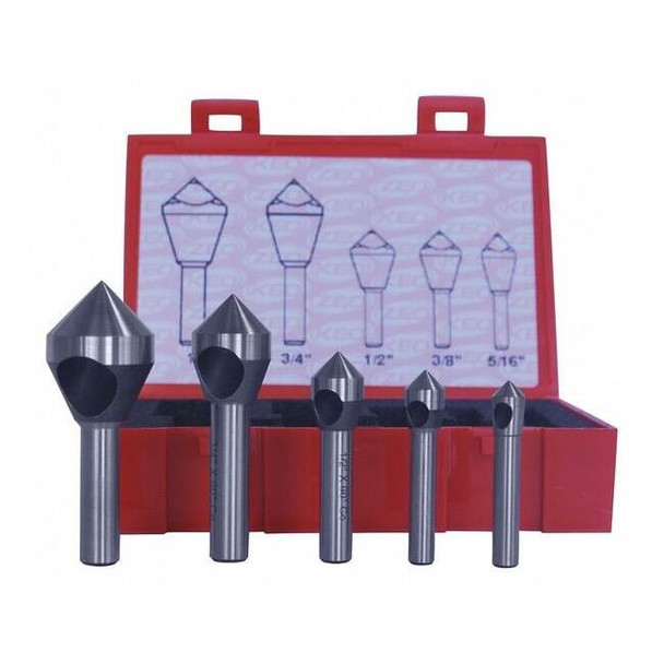 Cleveland Countersink/Deburring Tool Set,5 Pieces C94594