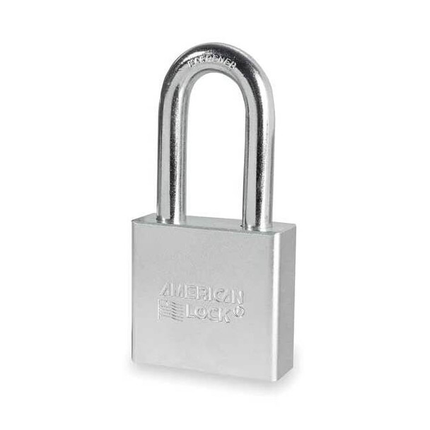 Padlock, Keyed Alike, Long Shackle, Round Steel Body, Boron Shackle, 3/4 in W