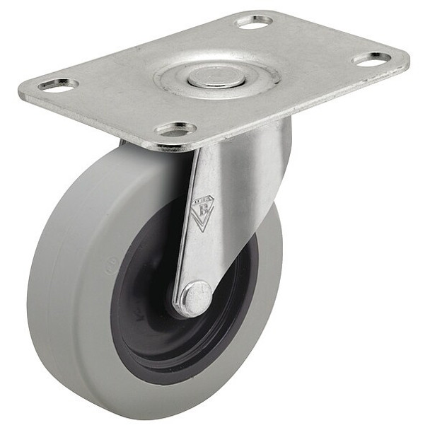4" X 15/16" Non-Marking Polyurethane Swivel Caster, No Brake, Loads Up To 150 lb